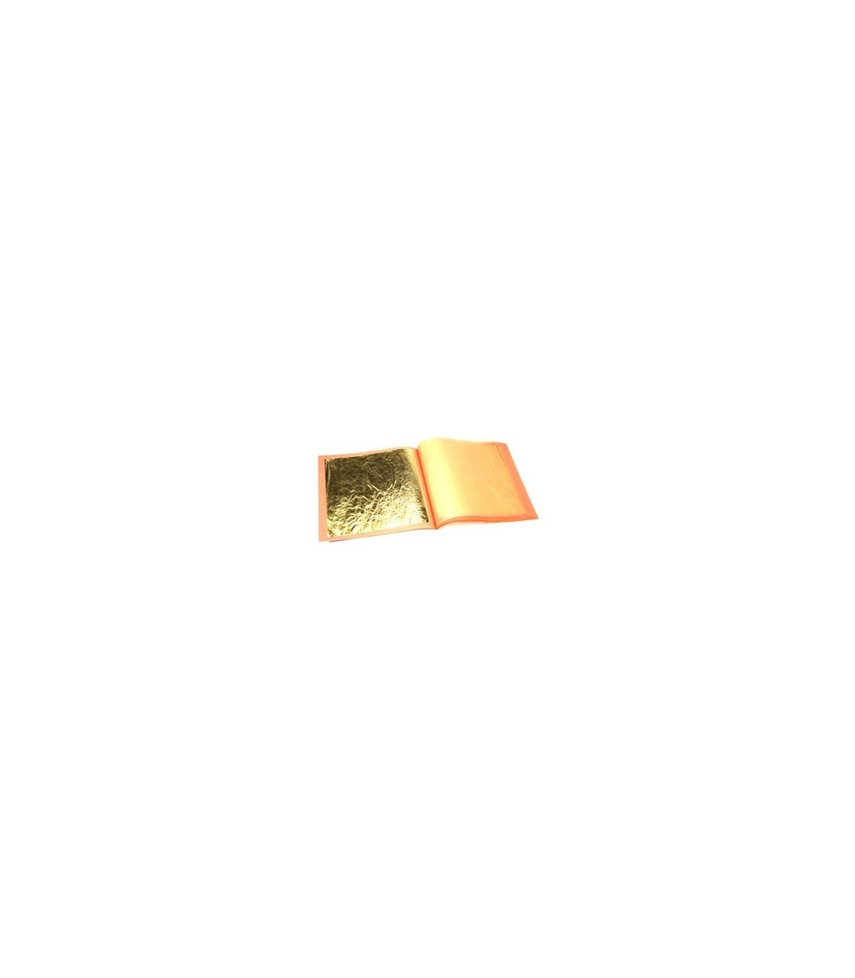 Or 22 Carats Alimentaire 50x50 mm - Carnet 5 feuilles d'or