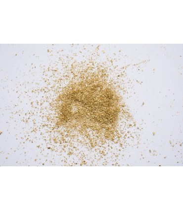 Flocons or alimentaire 22 carats - Taille1 - pot de verre - 100 mg