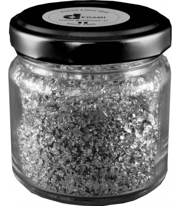 Flocons argent alimentaire - Taille 3